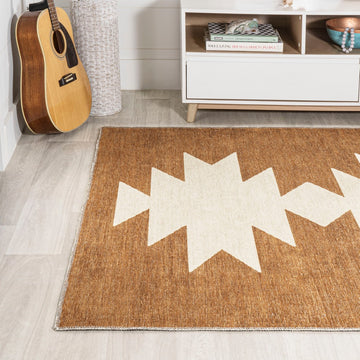 Chayton Minimalist Geometric Machine-washable Area Rug
